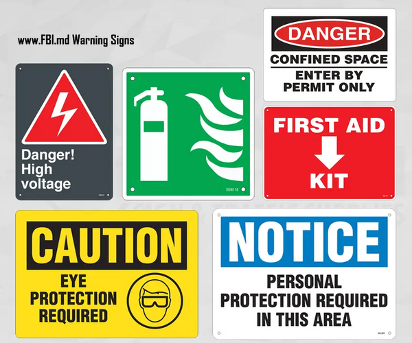 Industrial Warning Signs with your Branding